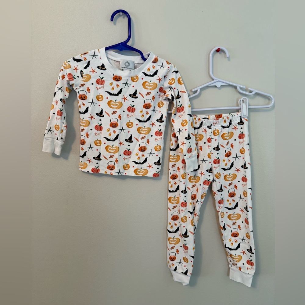 The Proper Peony Halloween Pumpkin Pajama Set
